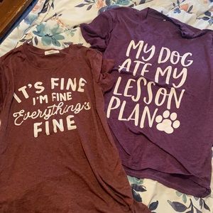 Quote logo tee bundle sold together